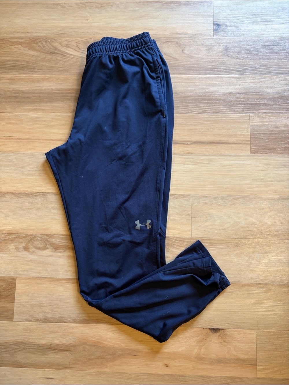 Under Armour Navy Blue Athletic Shorts with Elastic Waistband